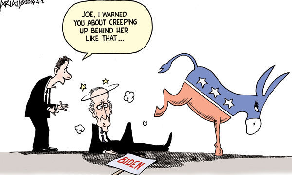 Editorial cartoon: Biden backlash